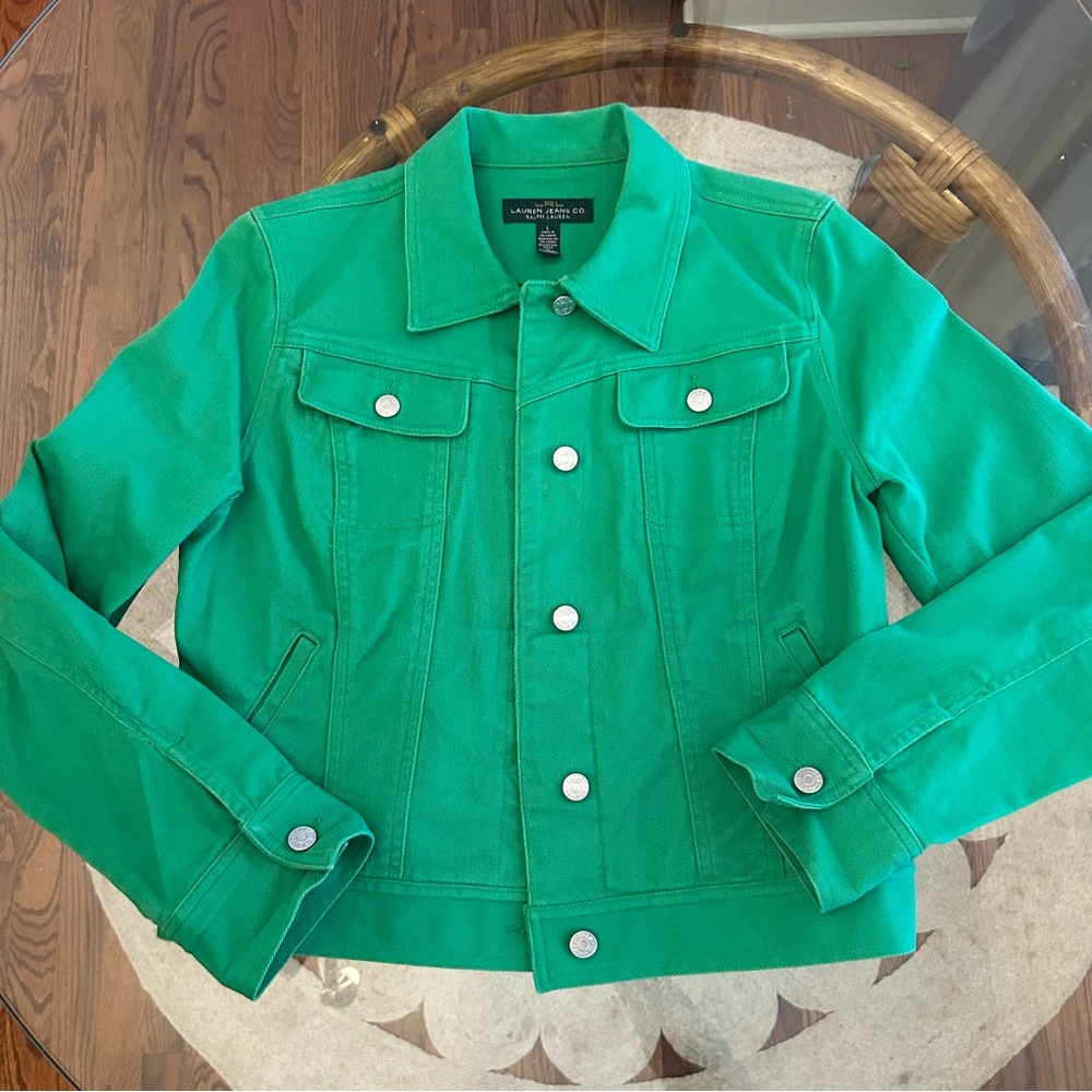 Ralph Lauren green denim jacket size M/L
